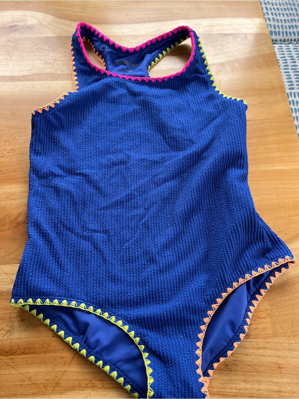 Lands End Racerback Girls Bathing Suit